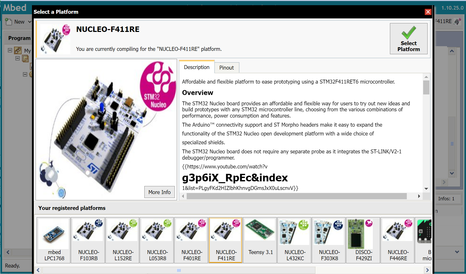 Mbed Platform Selection