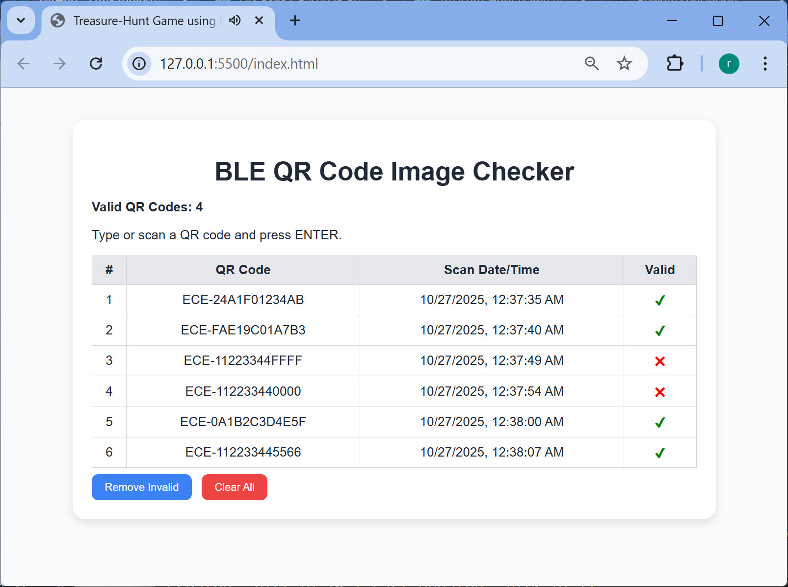 Treasure-Hunt Game using Bluetooth LE & QR Code Technologies - IoT ...